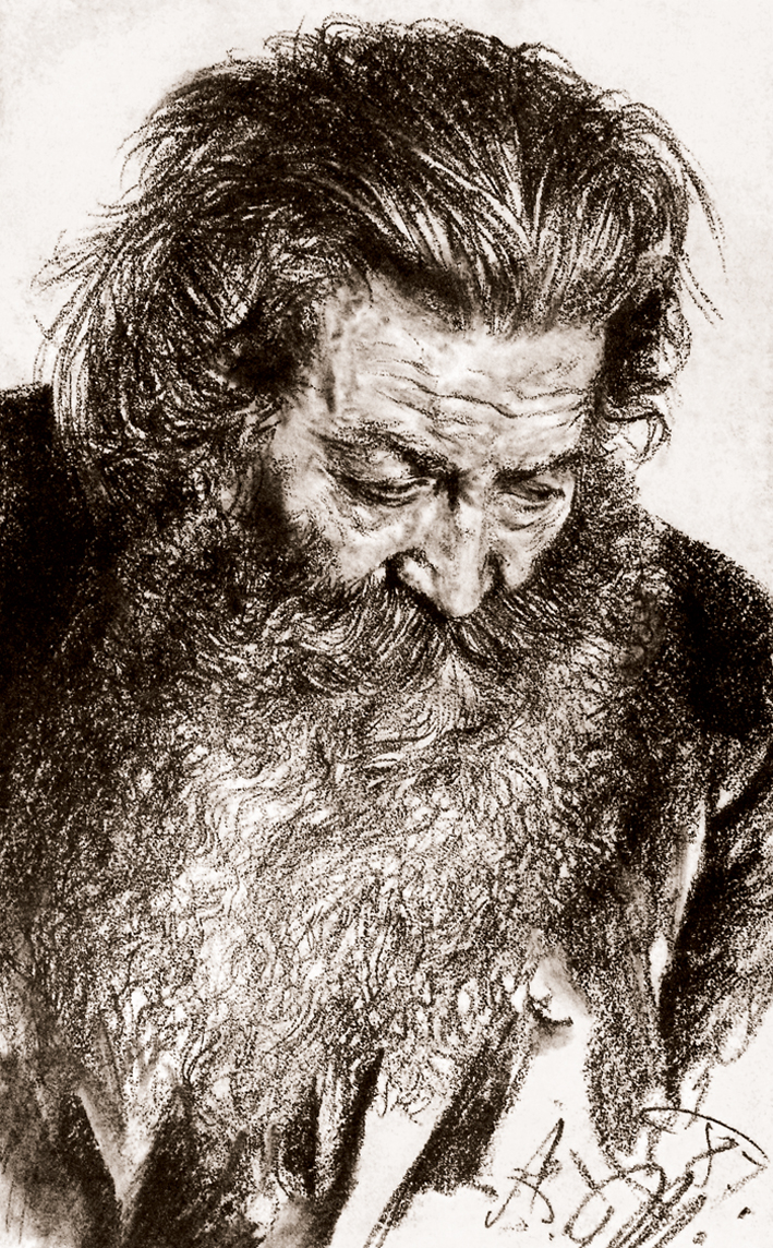  Adolpyh Von Menzel —— 低头的男人